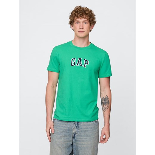 GAP Koszulka w kolorze zielonym ze sklepu Limango Polska w kategorii T-shirty męskie - zdjęcie 184559471