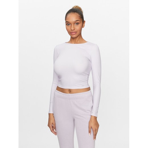 4F Koszulka techniczna 4FAW23TLONF166 Fioletowy Slim Fit ze sklepu MODIVO w kategorii Bluzki damskie - zdjęcie 184560711