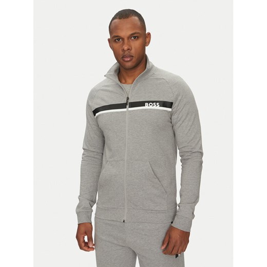 BOSS Bluza Authentic 50540660 Szary Regular Fit ze sklepu MODIVO w kategorii Bluzy męskie - zdjęcie 184560714