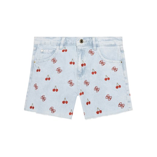 Guess Szorty jeansowe J5GD10 D45E0 Kolorowy Regular Fit ze sklepu MODIVO w kategorii Spodenki chłopięce - zdjęcie 184560761