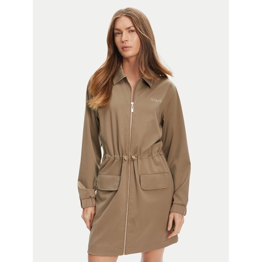 Guess Sukienka codzienna V5YK04 KCX42 Zielony Regular Fit ze sklepu MODIVO w kategorii Sukienki - zdjęcie 184562232