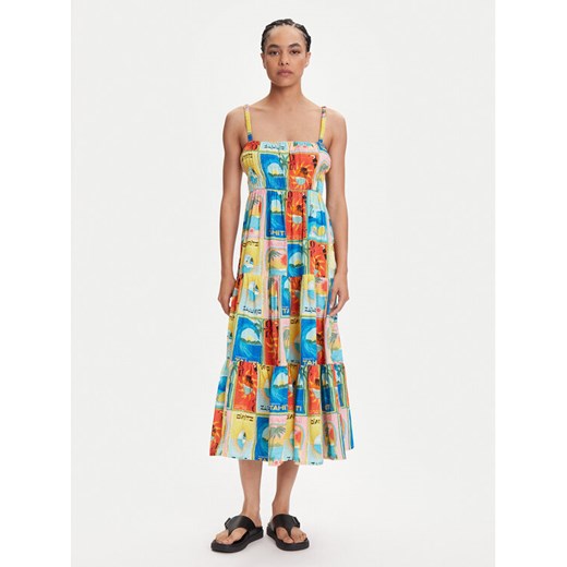 Roxy Sukienka letnia Atlas Sunshine ERJWD03892 Kolorowy Regular Fit ze sklepu MODIVO w kategorii Sukienki - zdjęcie 184562253