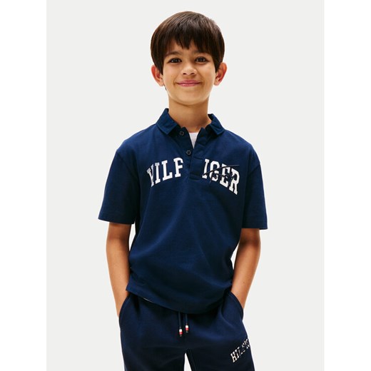 Tommy Hilfiger Spodnie dresowe Mixed Graphic KB0KB09695 Granatowy Regular Fit ze sklepu MODIVO w kategorii T-shirty chłopięce - zdjęcie 184562262