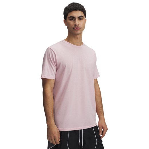 Męski t-shirt z nadrukiem Under Armour UA M Sportstyle LC SS - różowy ze sklepu Sportstylestory.com w kategorii T-shirty męskie - zdjęcie 184563993