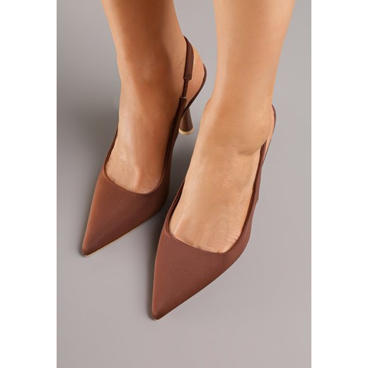 Brązowe Sandały ze Szpiczastym Noskiem Volle 39 born2be.pl