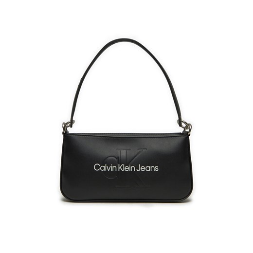 Torebka Calvin Klein Jeans Sculpted Shoulder Pouch25 Mono K60K610679 Czarny ze sklepu eobuwie.pl w kategorii Torebki damskie - zdjęcie 184564463