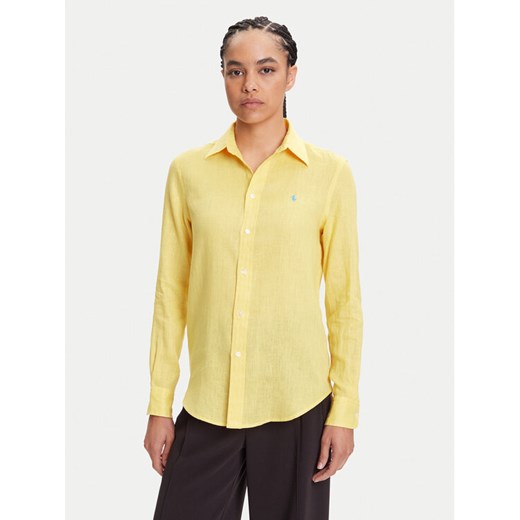 Polo Ralph Lauren Koszula 211970730 Żółty Classic Fit ze sklepu MODIVO w kategorii Koszule damskie - zdjęcie 184565103