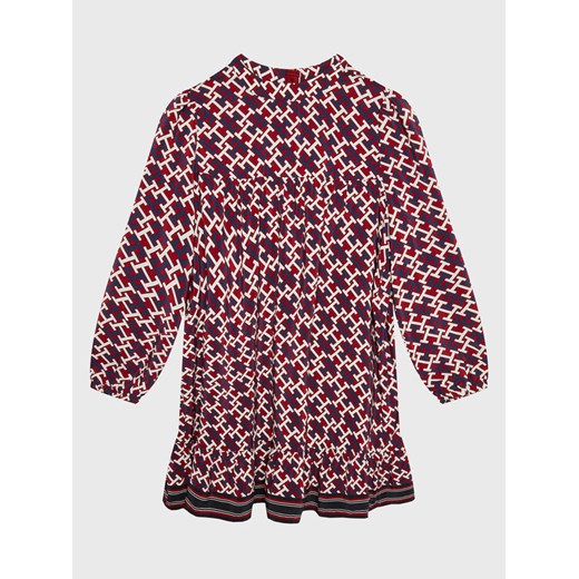 Tommy Hilfiger Sukienka codzienna Monogram KG0KG06886 Kolorowy Regular Fit ze sklepu MODIVO w kategorii Sukienki dziewczęce - zdjęcie 184565110