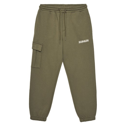 Napapijri Spodnie dresowe M-Inot NP0A891G D Khaki Regular Fit ze sklepu MODIVO w kategorii Spodnie chłopięce - zdjęcie 184565122