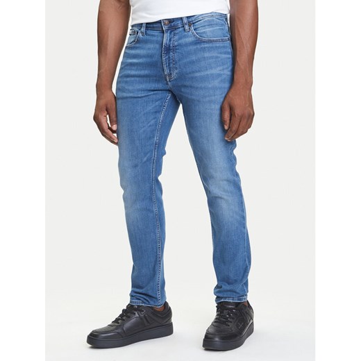 Calvin Klein Jeans Jeansy LV04RB719G Niebieski Skinny Fit ze sklepu MODIVO w kategorii Jeansy męskie - zdjęcie 184565140