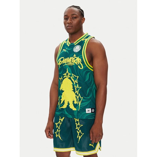 Puma Tank top 631702 Zielony Regular Fit ze sklepu MODIVO w kategorii T-shirty męskie - zdjęcie 184565161