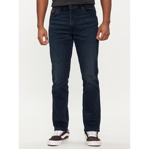 Wrangler Jeansy Texas 112352716 Granatowy Slim Fit ze sklepu MODIVO w kategorii Jeansy męskie - zdjęcie 184565162