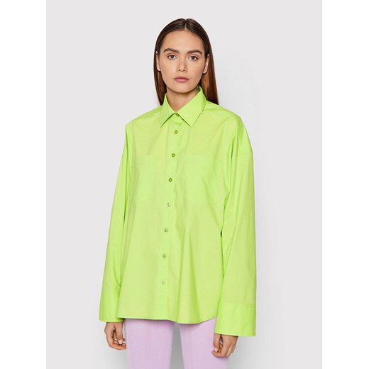 Remain Koszula Nalia RM828 Zielony Oversize ze sklepu MODIVO w kategorii Koszule damskie - zdjęcie 184565204