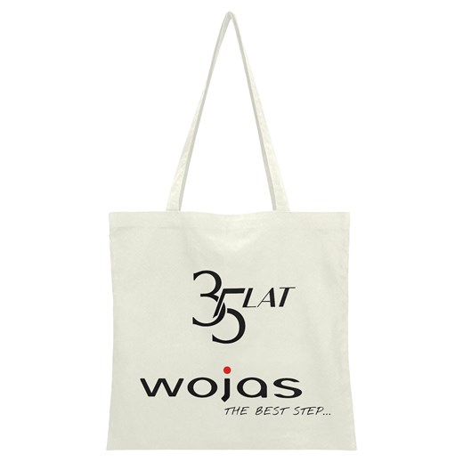 Wojas Beżowa Torba Bawełniana Z Jubileuszowym Logo ze sklepu Wojas w kategorii Torby materiałowe - zdjęcie 184565644