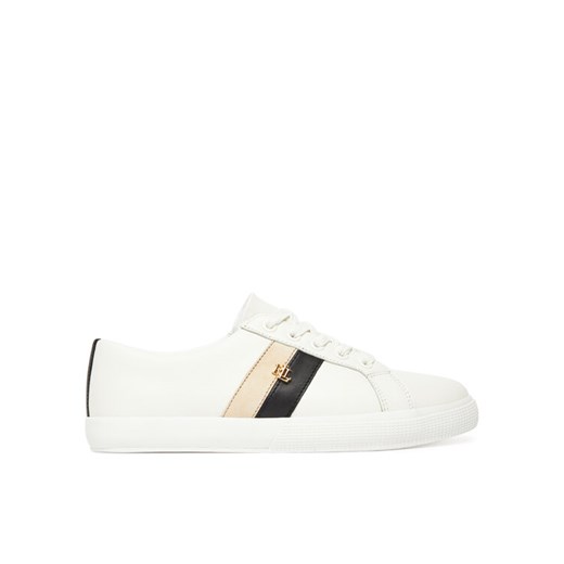 Sneakersy LAUREN RALPH LAUREN Janson II 802979187001 Biały ze sklepu eobuwie.pl w kategorii Buty sportowe damskie - zdjęcie 184566562