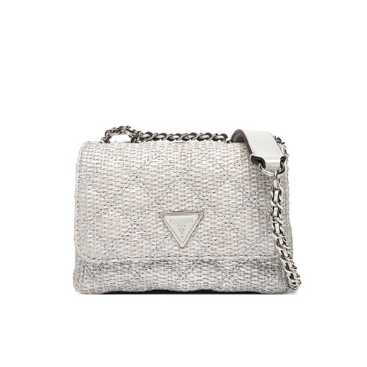 Torebka Guess Giully II Mini HWQM96 73740 Srebrny ze sklepu eobuwie.pl w kategorii Kopertówki - zdjęcie 184566602