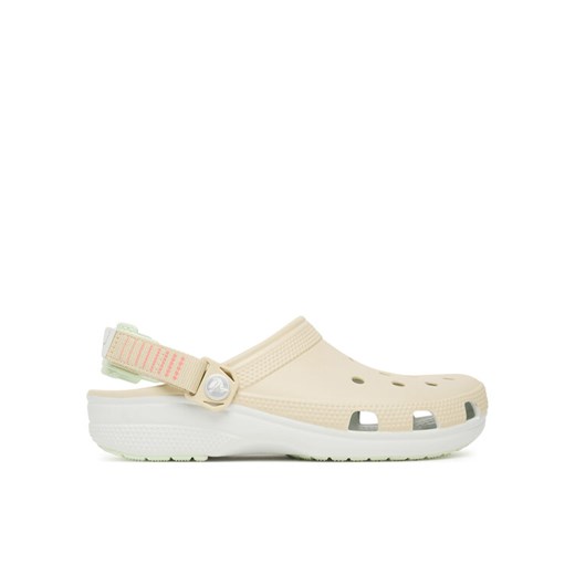 Klapki Crocs Classic Turbo Clog 211287 Beżowy ze sklepu eobuwie.pl w kategorii Klapki damskie - zdjęcie 184566671