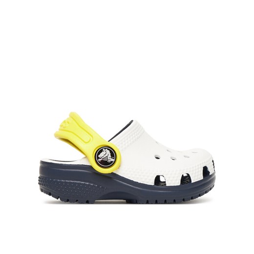 Klapki Crocs Toddler Retro Sport Classic Clog 211265 Biały ze sklepu eobuwie.pl w kategorii Klapki dziecięce - zdjęcie 184566672
