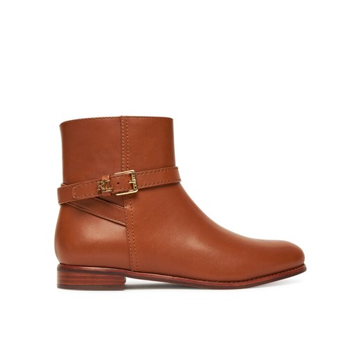 Botki LAUREN RALPH LAUREN Brooke Bt 2 802974382001 Brązowy ze sklepu eobuwie.pl w kategorii Botki - zdjęcie 184566691