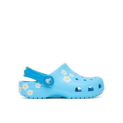 Klapki Crocs Classic Daisy Clog 211257 Niebieski ze sklepu eobuwie.pl w kategorii Klapki dziecięce - zdjęcie 184566730