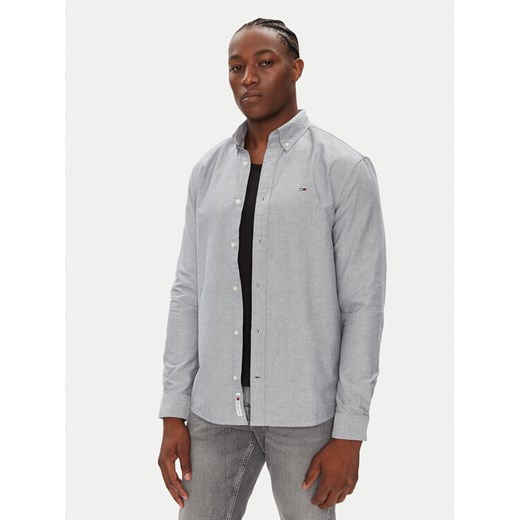 Tommy Jeans Koszula DM0DM21298 Niebieski Regular Fit ze sklepu MODIVO w kategorii Koszule męskie - zdjęcie 184567914