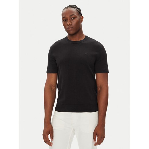 Calvin Klein T-Shirt Supima LV04LC333G Czarny Regular Fit ze sklepu MODIVO w kategorii T-shirty męskie - zdjęcie 184567940
