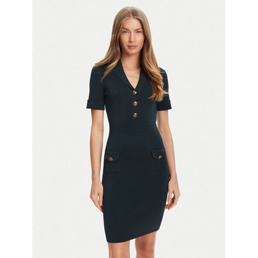 Guess Sukienka dzianinowa W5YK29 Z0130 Zielony Slim Fit ze sklepu MODIVO w kategorii Sukienki - zdjęcie 184567951