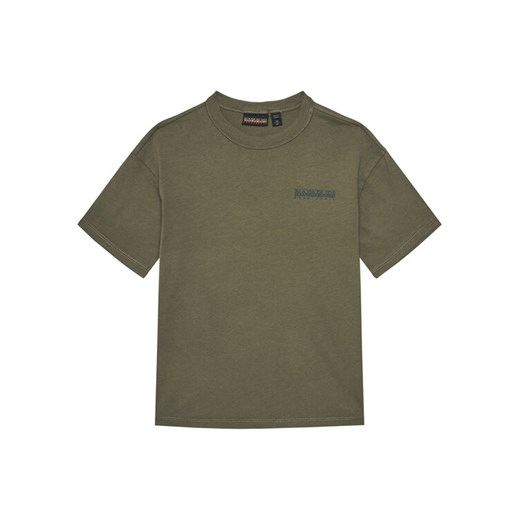 Napapijri T-Shirt S-Ahr NP0A88ZO M Zielony Regular Fit ze sklepu MODIVO w kategorii T-shirty chłopięce - zdjęcie 184568041
