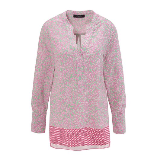 Aniston Bluzka w kolorze miętowo-jasnoróżowym Aniston 48 okazyjna cena Limango Polska