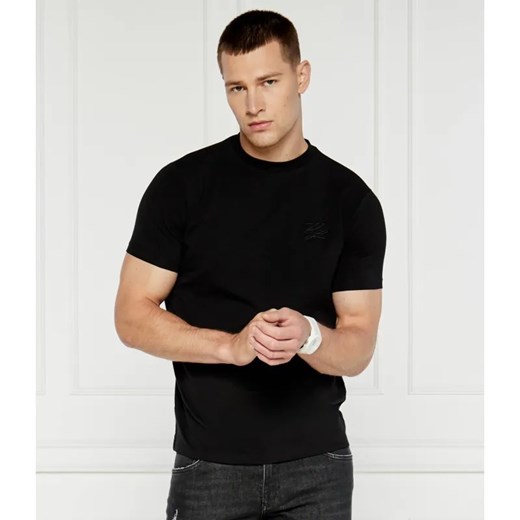 Karl Lagerfeld T-shirt | Slim Fit | stretch ze sklepu Gomez Fashion Store w kategorii T-shirty męskie - zdjęcie 184570363