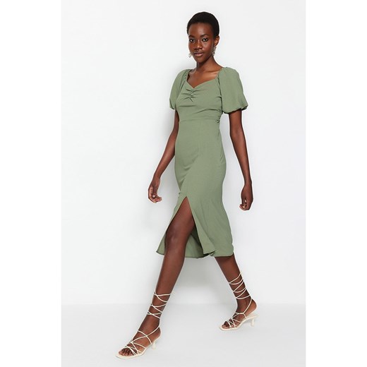 trendyol Sukienka w kolorze khaki Trendyol 38 Limango Polska wyprzedaż