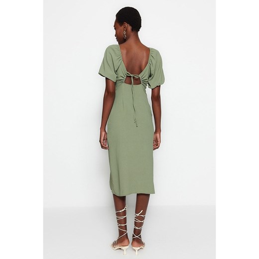 trendyol Sukienka w kolorze khaki Trendyol 38 wyprzedaż Limango Polska