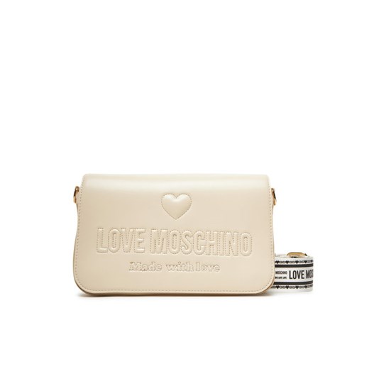 Torebka LOVE MOSCHINO JC4221PP0MKF0110 Écru ze sklepu eobuwie.pl w kategorii Listonoszki - zdjęcie 184570853