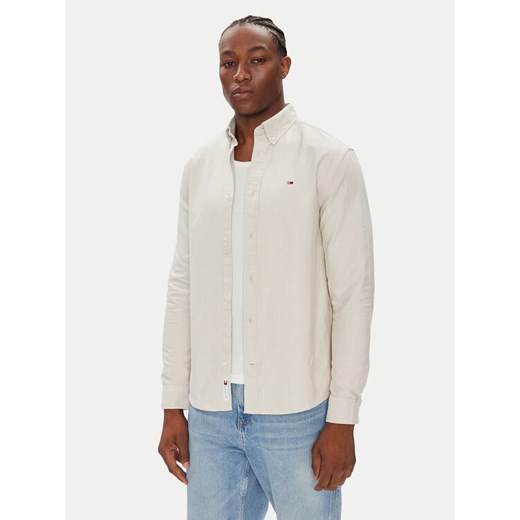 Tommy Jeans Koszula DM0DM21298 Beżowy Regular Fit ze sklepu MODIVO w kategorii Koszule męskie - zdjęcie 184571380