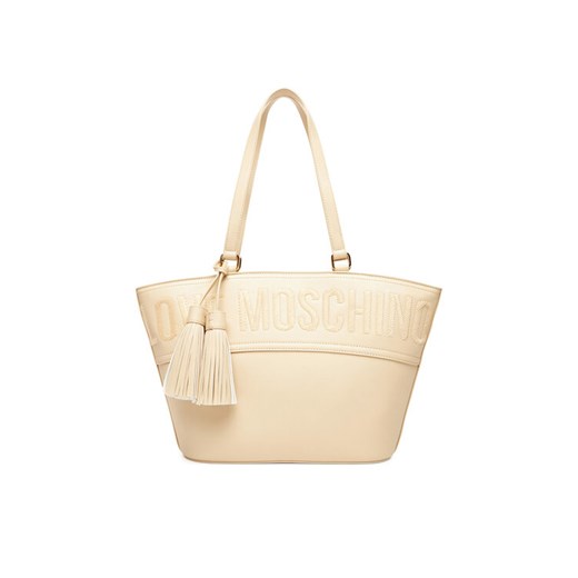 LOVE MOSCHINO Torebka JC4285PP0MKJ0104 Écru ze sklepu MODIVO w kategorii Torby Shopper bag - zdjęcie 184571413
