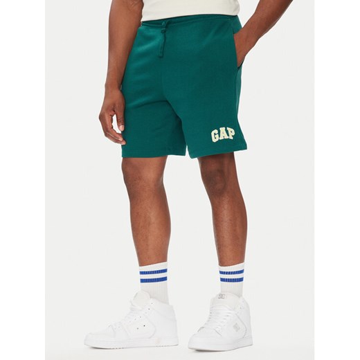 Gap Szorty sportowe 703989-02 Zielony Regular Fit ze sklepu MODIVO w kategorii Spodenki męskie - zdjęcie 184571433