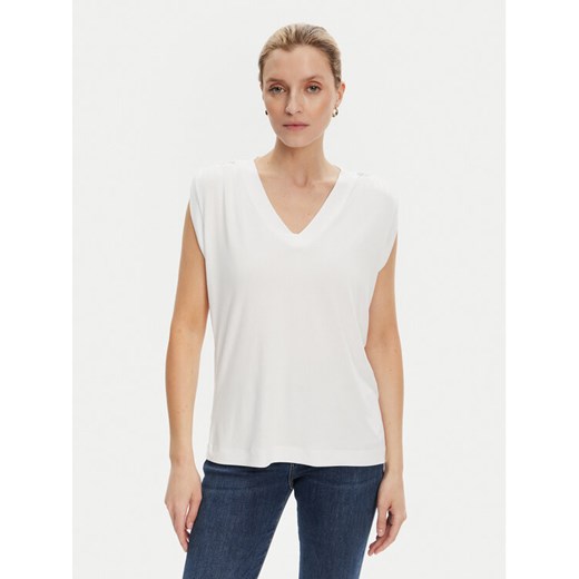 Guess Bluzka W5YP52 KCYW2 Biały Regular Fit ze sklepu MODIVO w kategorii Bluzki damskie - zdjęcie 184571472