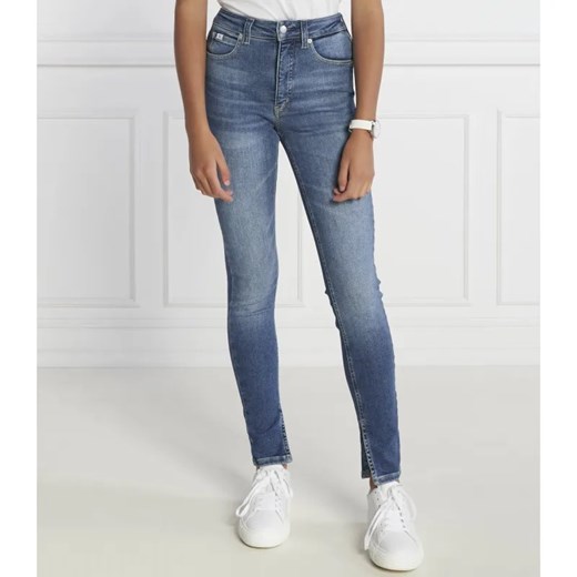 Calvin Klein Jeans Jeansy HIGH RISE SUPER SKINNY ANKLE | Skinny fit ze sklepu Gomez Fashion Store w kategorii Jeansy damskie - zdjęcie 184572252