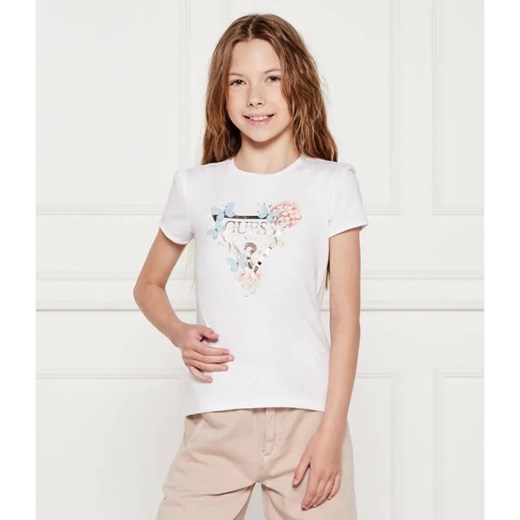 Guess T-shirt | Regular Fit ze sklepu Gomez Fashion Store w kategorii Bluzki dziewczęce - zdjęcie 184573242