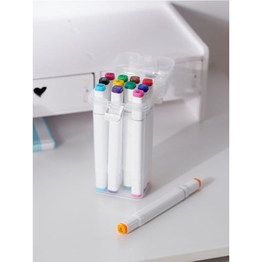 Sinsay - Flamastry 12 pack - wielobarwny ze sklepu Sinsay w kategorii Akcesoria biurowe - zdjęcie 184574723
