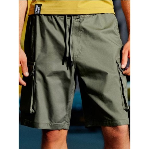 Sinsay - Szorty - khaki ze sklepu Sinsay w kategorii Spodenki męskie - zdjęcie 184574790