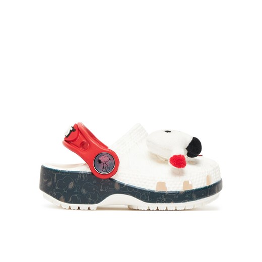Klapki Crocs Classic Peanuts 211126 Biały ze sklepu eobuwie.pl w kategorii Klapki dziecięce - zdjęcie 184575151