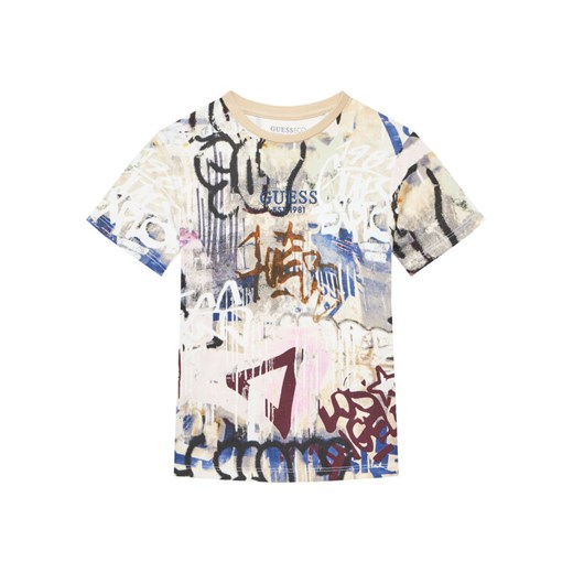 Guess T-Shirt L5YI19 K8HM4 Kolorowy Regular Fit ze sklepu MODIVO w kategorii T-shirty chłopięce - zdjęcie 184575282