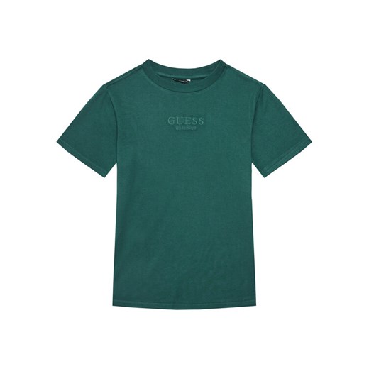 Guess T-Shirt L5RI36 K8HM4 Zielony Regular Fit ze sklepu MODIVO w kategorii T-shirty chłopięce - zdjęcie 184575332
