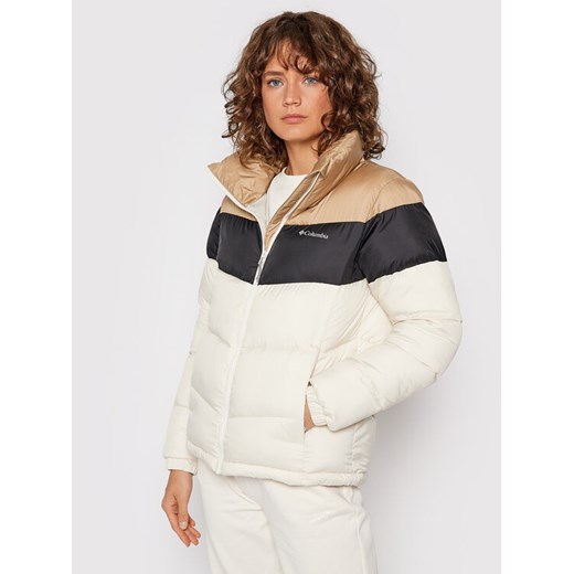 Columbia Kurtka zimowa Puffect™ Color Blocked 1955101 Beżowy Regular Fit ze sklepu MODIVO w kategorii Kurtki damskie - zdjęcie 184575384