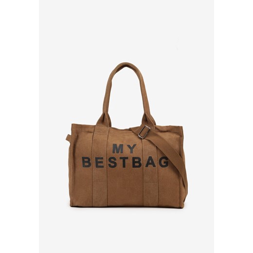 Brązowa Pleciona Torebka Shopper Seviola ze sklepu born2be.pl w kategorii Torby Shopper bag - zdjęcie 184576510