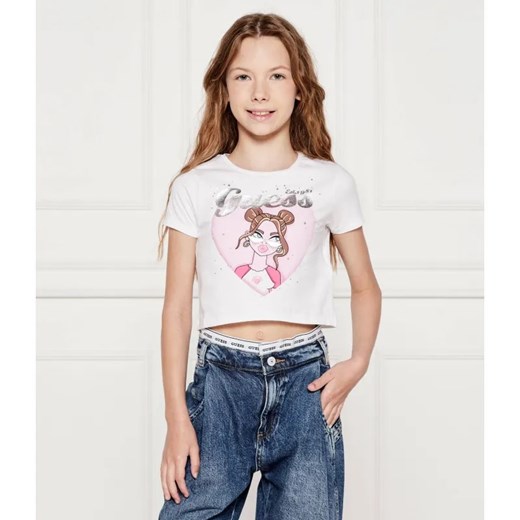 Guess T-shirt | Cropped Fit ze sklepu Gomez Fashion Store w kategorii Bluzki dziewczęce - zdjęcie 184576702