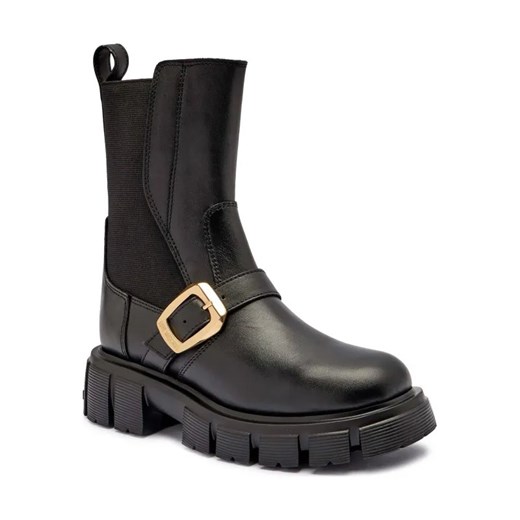 Love Moschino Skórzane botki na platformie ze sklepu Gomez Fashion Store w kategorii Botki - zdjęcie 184576744