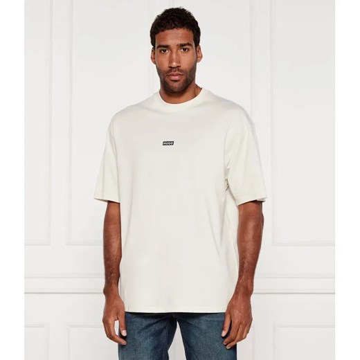 Hugo Blue T-shirt Nalono | Relaxed fit ze sklepu Gomez Fashion Store w kategorii T-shirty męskie - zdjęcie 184576811