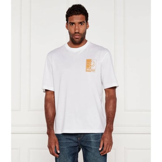 Hugo Blue T-shirt Nedix | Regular Fit ze sklepu Gomez Fashion Store w kategorii T-shirty męskie - zdjęcie 184576850
